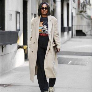 NWT ZARA Linen Menswear Style Coat S Blogger’s Fav